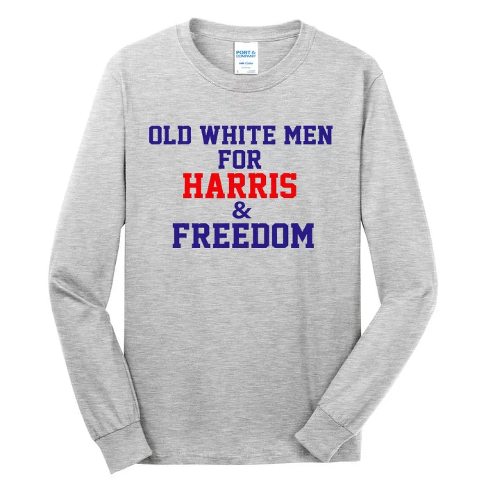 Old White For Harris And Freedom Election Tall Long Sleeve T-Shirt