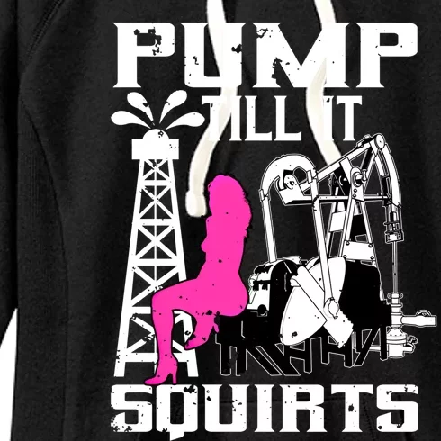 Oilfield Workers Funny Gift Oil Rig Roughneck Design Cute Gift Women's Fleece Hoodie