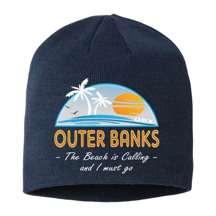 OBX With Funny Slogan for The Outer Banks 8 1/2in Sustainable Knit Beanie