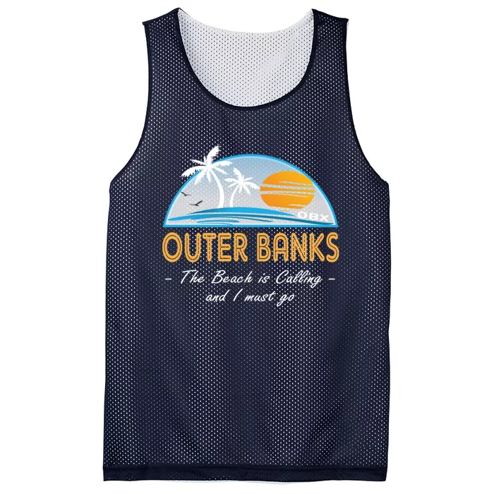 OBX With Funny Slogan for The Outer Banks Mesh Reversible Basketball Jersey Tank