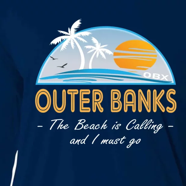 OBX With Funny Slogan for The Outer Banks Cooling Performance Long Sleeve Crew