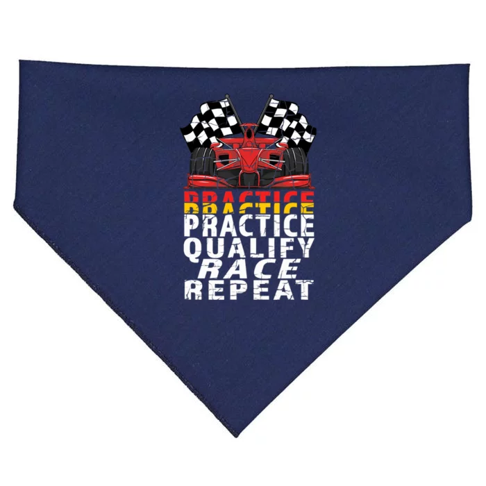 Open Wheel Formula Racing Car Practice Qualify Race Vintage USA-Made Doggie Bandana