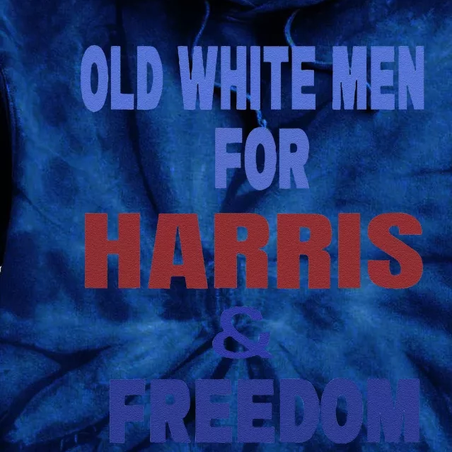 Old White For Harris And Freedom Tie Dye Hoodie