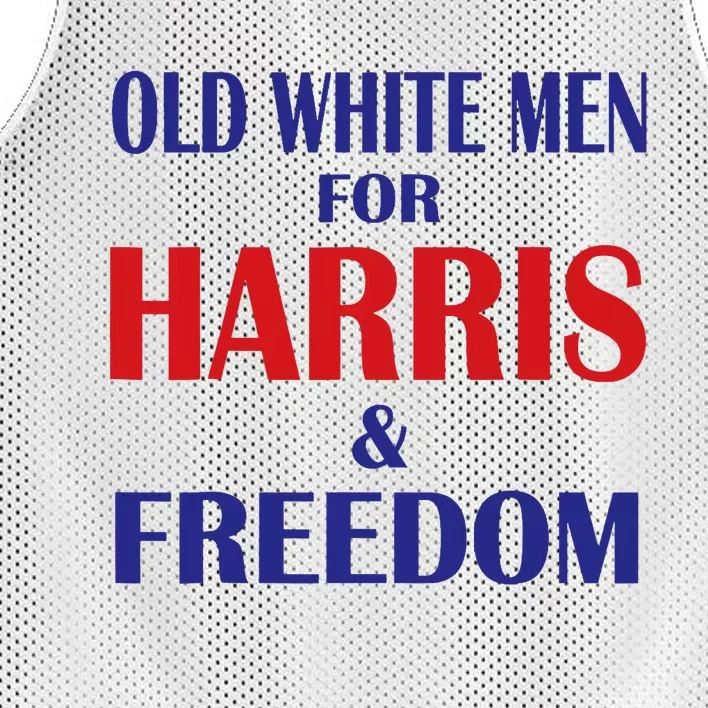 Old White For Harris And Freedom Funny America Usa Flag Mesh Reversible Basketball Jersey Tank