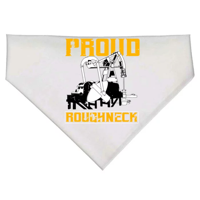 Oilfield Workers Funny Gift Oil Rig Proud Roughneck Great Gift USA-Made Doggie Bandana