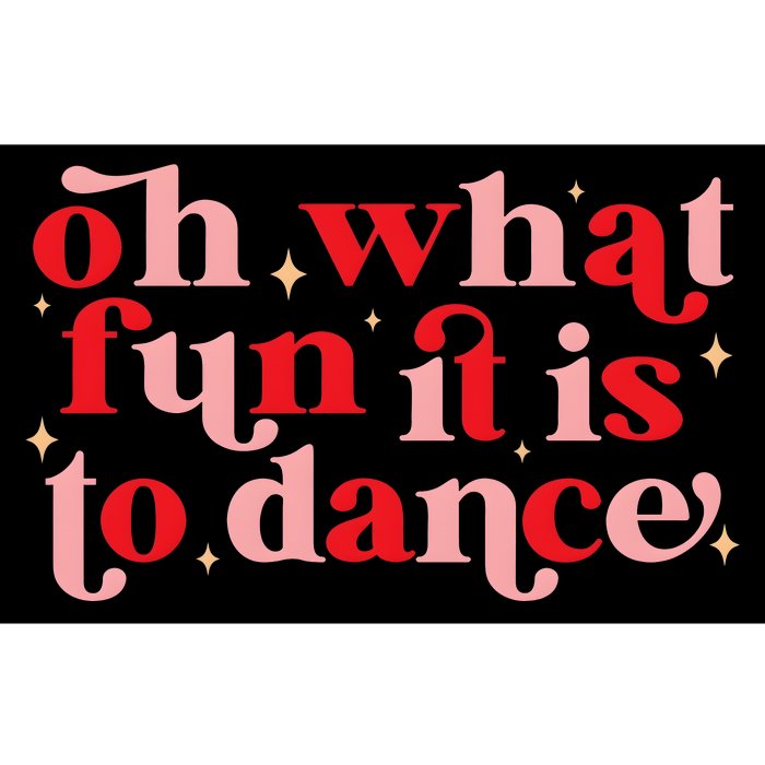 Oh What Fun It Is To Dance Christmas Dancers Bumper Sticker