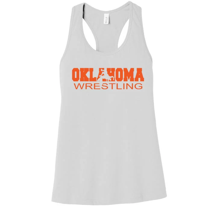 Oklahoma Watercolor Funny Women's Racerback Tank