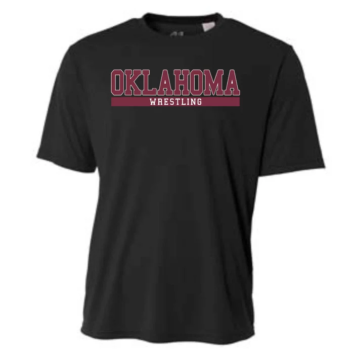 Oklahoma Wrestling Funny Cooling Performance Crew T-Shirt