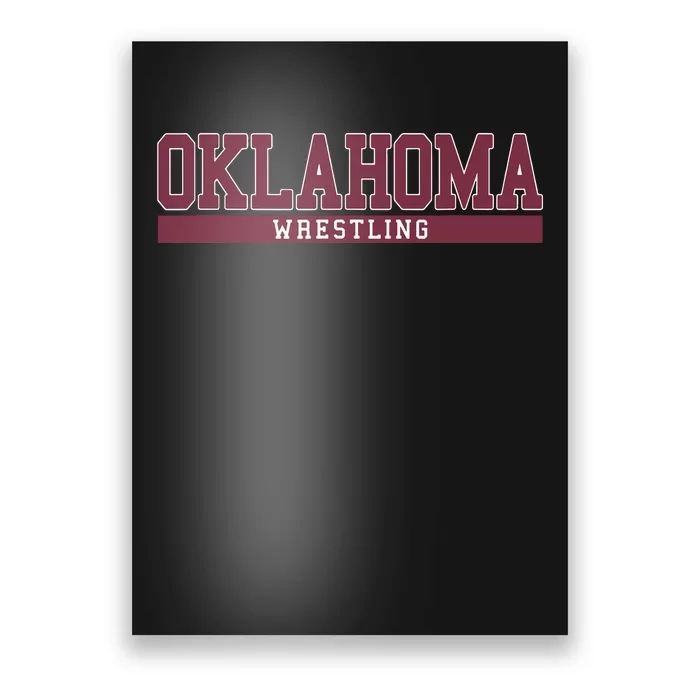 Oklahoma Wrestling Funny Poster