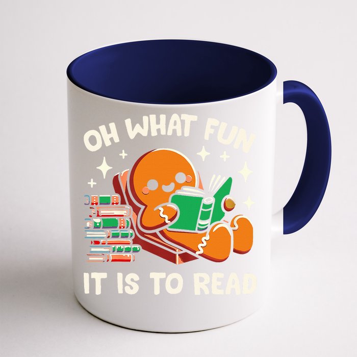 Oh What Fun It Is To Read Christmas Teacher Librarian Books Front & Back Coffee Mug