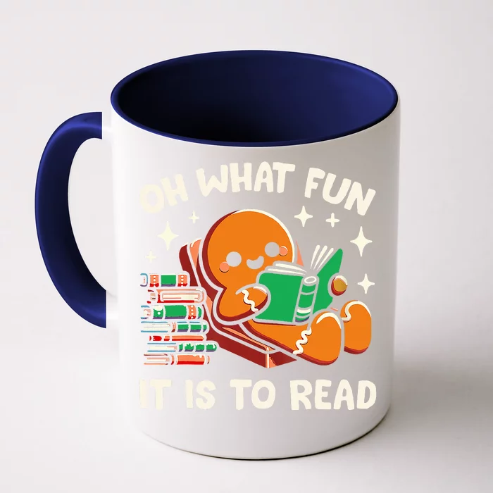 Oh What Fun It Is To Read Christmas Teacher Librarian Books Front & Back Coffee Mug