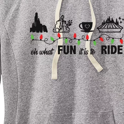 Oh What Fun It Is To Ride Christmas Women's Fleece Hoodie