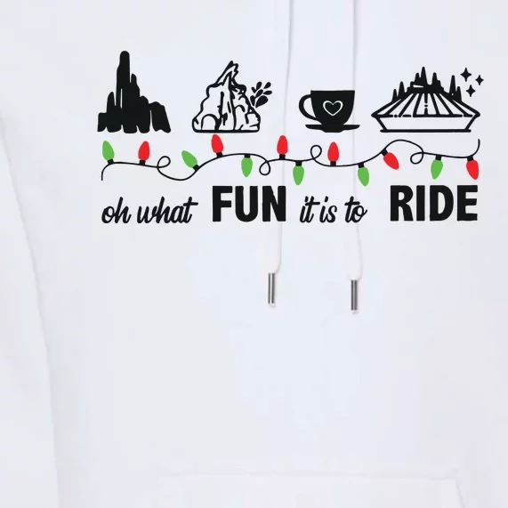 Oh What Fun It Is To Ride Christmas Premium Hoodie