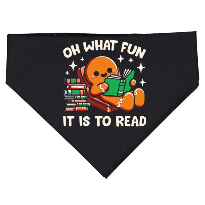 Oh What Fun It Is To Read Christmas Teacher Librarian Books USA-Made Doggie Bandana