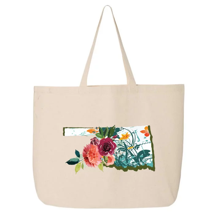 Oklahoma Watercolor Flower 25L Jumbo Tote