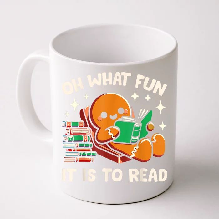 Oh What Fun It Is To Read Christmas Teacher Librarian Books Front & Back Coffee Mug