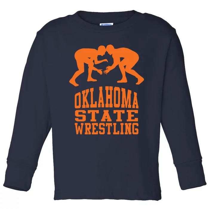 Oklahoma Wrestling Gift Toddler Long Sleeve Shirt