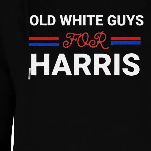 Old White Guys For Harris Kamala Womens Funnel Neck Pullover Hood