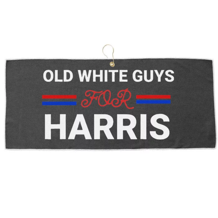 Old White Guys For Harris Kamala Large Microfiber Waffle Golf Towel