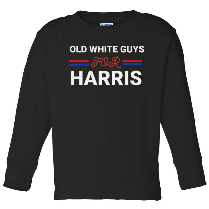 Old White Guys For Harris Kamala Toddler Long Sleeve Shirt