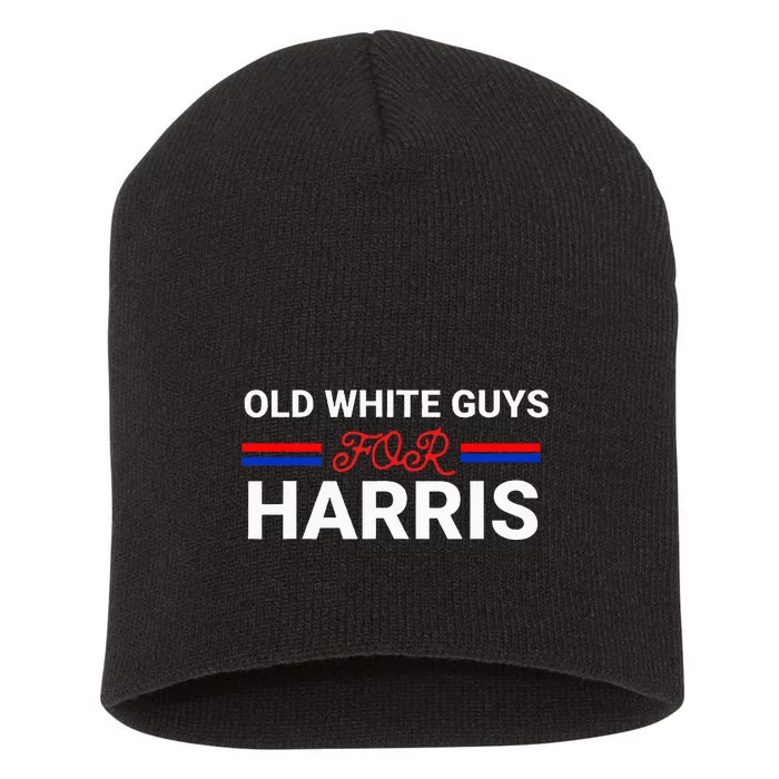 Old White Guys For Harris Kamala Short Acrylic Beanie