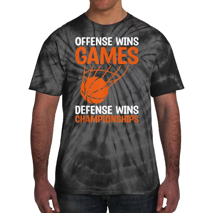 Offense Wins Games Defense Wins Championships Basketball Tank Top Tie-Dye T-Shirt