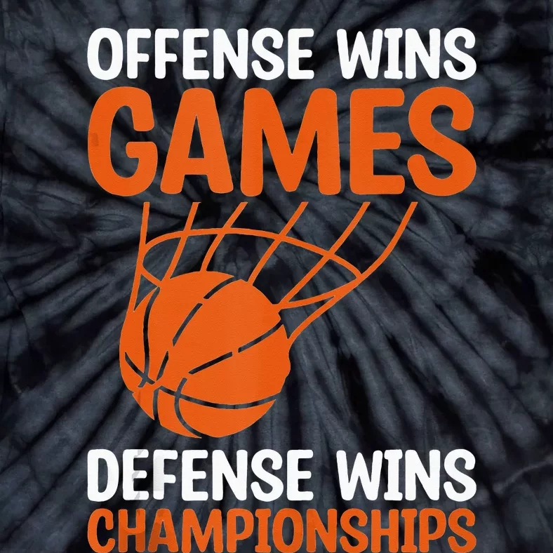 Offense Wins Games Defense Wins Championships Basketball Tank Top Tie-Dye T-Shirt