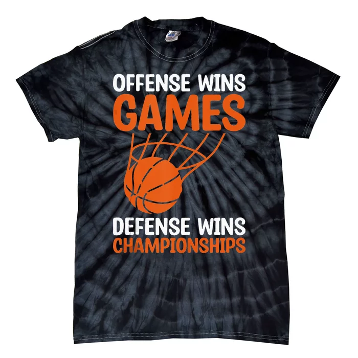 Offense Wins Games Defense Wins Championships Basketball Tank Top Tie-Dye T-Shirt