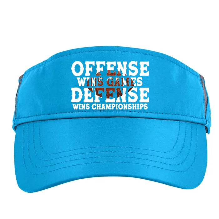 Offense Wins Games Defense Wins Championships Adult Drive Performance Visor