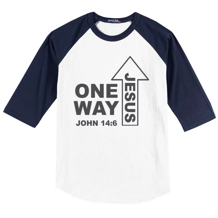 One Way Jesus Christian Baseball Sleeve Shirt