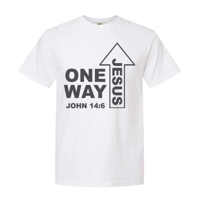 One Way Jesus Christian Garment-Dyed Heavyweight T-Shirt