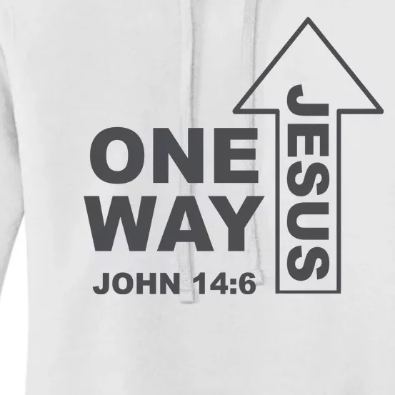 One Way Jesus Christian Women's Pullover Hoodie