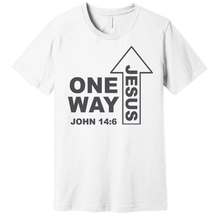 One Way Jesus Christian Premium T-Shirt