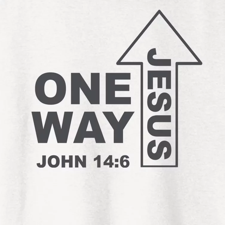 One Way Jesus Christian Women's Crop Top Tee