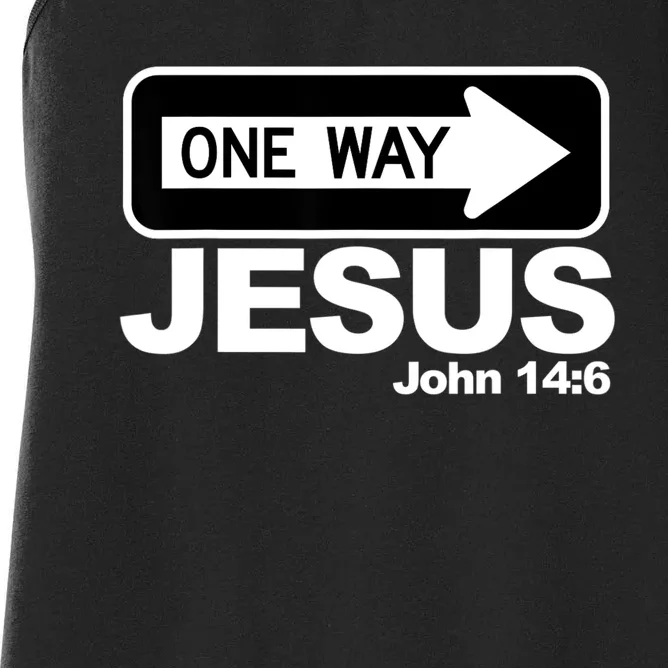 One Way John 146 Jesus Women's Racerback Tank