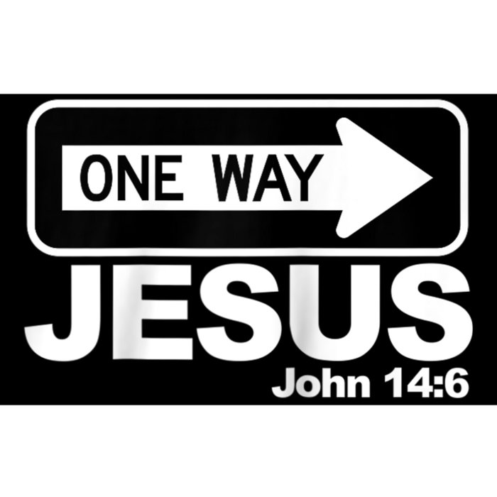 One way John 14:6 Jesus Raglan Baseball Tee Bumper Sticker