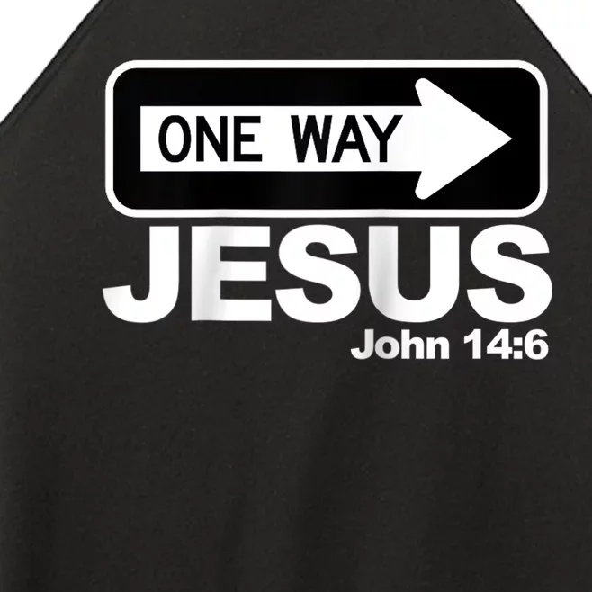 One way John 14:6 Jesus Raglan Baseball Tee Women’s Perfect Tri Rocker Tank