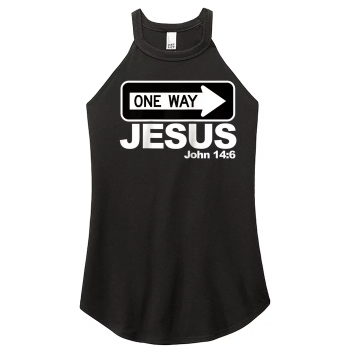 One way John 14:6 Jesus Raglan Baseball Tee Women’s Perfect Tri Rocker Tank