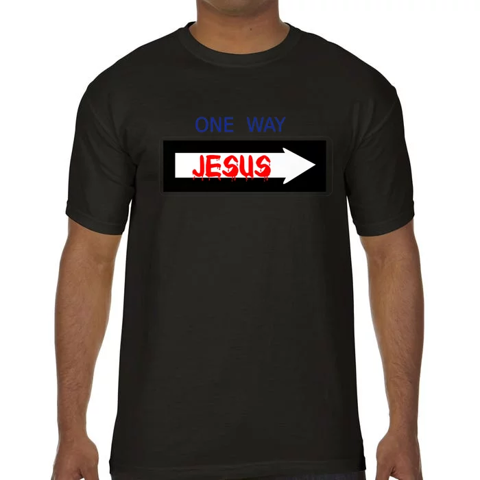 One Way - Jesus - Cross nerd christian faith - Jesus4m3 Premium Comfort Colors T-Shirt