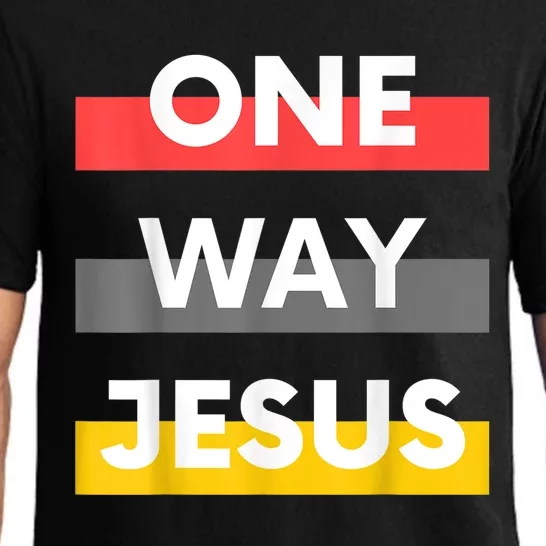 One Way Jesus | Christian Worship Fashion God Pray Bible Pajama Set