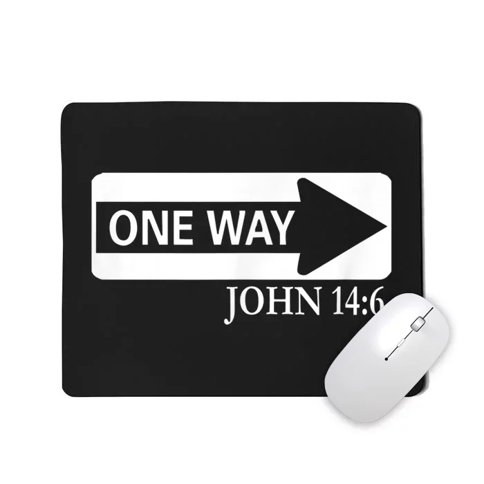 One way John 14:6 Jesus Christian Christmas Mousepad