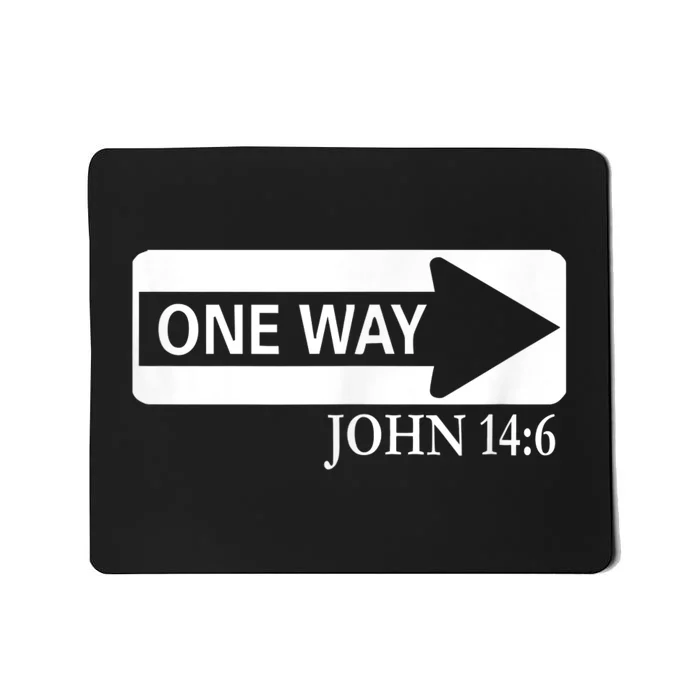 One way John 14:6 Jesus Christian Christmas Mousepad