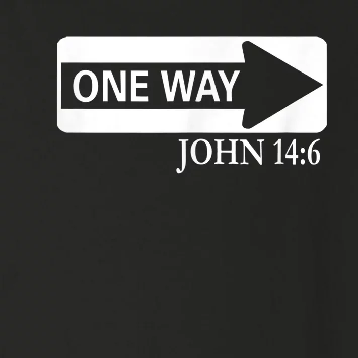 One way John 14:6 Jesus Christian Christmas Toddler Long Sleeve Shirt