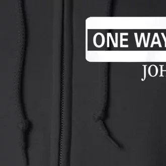 One way John 14:6 Jesus Christian Christmas Full Zip Hoodie