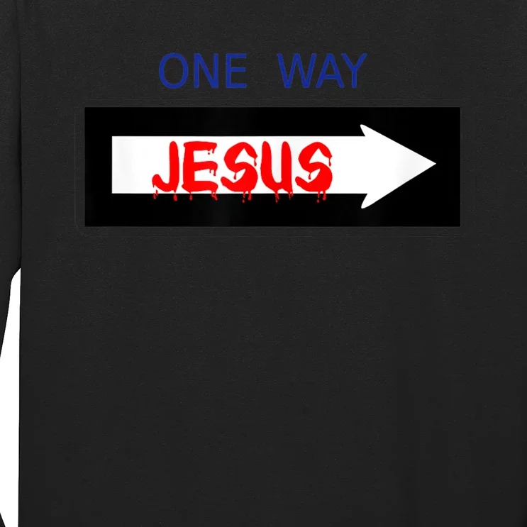 One Way - Jesus - Cross nerd christian faith - Jesus4m3 Long Sleeve Shirt