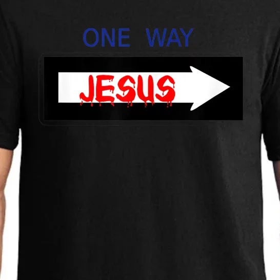 One Way - Jesus - Cross nerd christian faith - Jesus4m3 Pajama Set