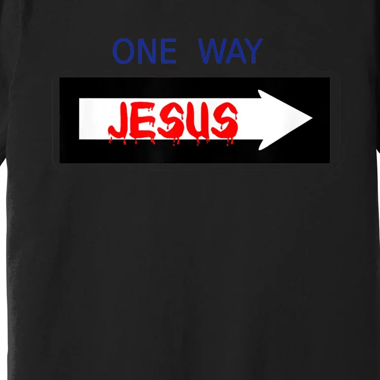 One Way - Jesus - Cross nerd christian faith - Jesus4m3 Premium T-Shirt