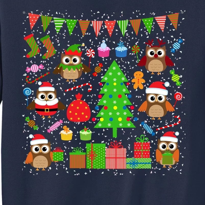 Owl Christmas Party Mashup Sweatshirt