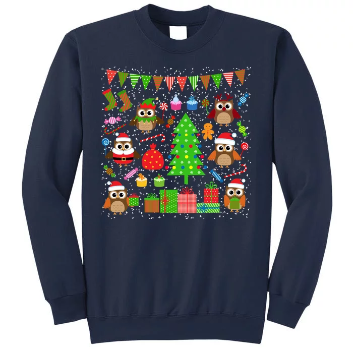 Owl Christmas Party Mashup Sweatshirt