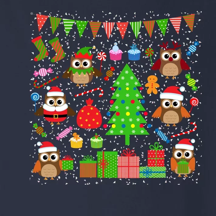 Owl Christmas Party Mashup Toddler Long Sleeve Shirt